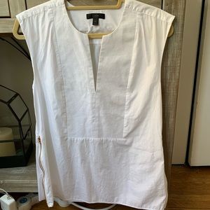 J. Crew white sleeveless blouse
